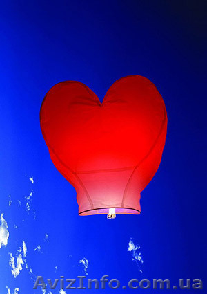 Ліхтарики повітряні, ліхтарики небесні у формі Серця, Купола - Фонарики небесные - <ro>Изображение</ro><ru>Изображение</ru> #1, <ru>Объявление</ru> #60040
