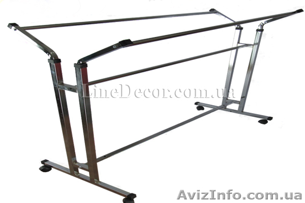  Продам торговельне обладнання, стійку для одягу подвійну. - <ro>Изображение</ro><ru>Изображение</ru> #1, <ru>Объявление</ru> #920182