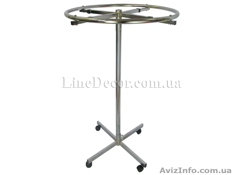 Продам торговельне обладнання,  стійку для одягу металеву круглу. - <ro>Изображение</ro><ru>Изображение</ru> #1, <ru>Объявление</ru> #920184
