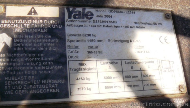 Yale GLP/GDP 2004 погрузчик, автонавантажувач - <ro>Изображение</ro><ru>Изображение</ru> #1, <ru>Объявление</ru> #1005721