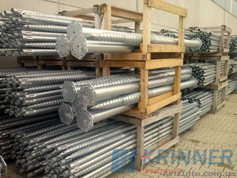 Винтовой фундамент, Свайный фундамент, Krinner, Геошурупи, Львов - <ro>Изображение</ro><ru>Изображение</ru> #1, <ru>Объявление</ru> #1103753