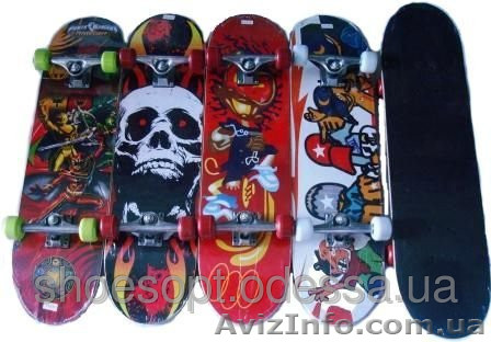 Спортивный скейтборд подростковый 79х20 см - <ro>Изображение</ro><ru>Изображение</ru> #1, <ru>Объявление</ru> #1270994