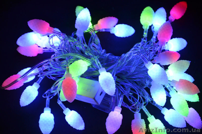 Новогодняя гирлянда шишкой - <ro>Изображение</ro><ru>Изображение</ru> #1, <ru>Объявление</ru> #1493535