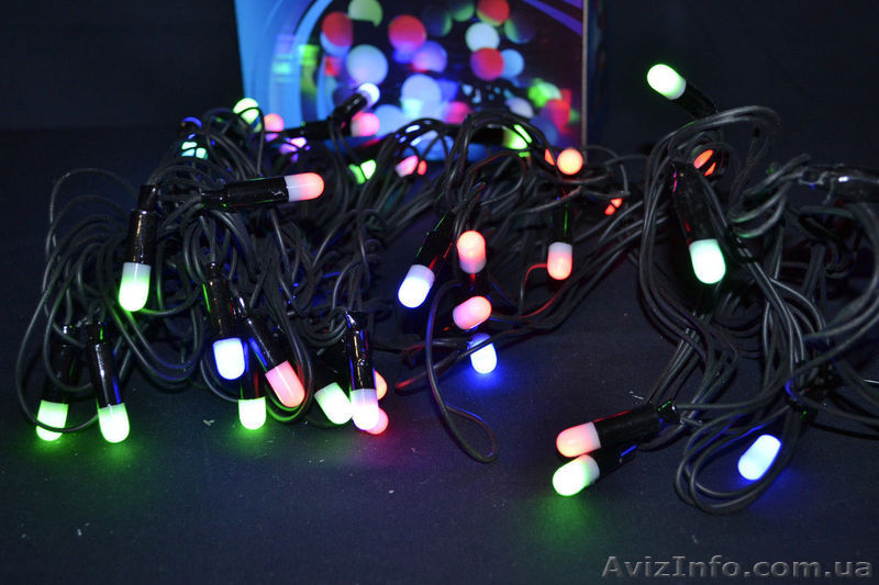 Светодиодная гирлянда «пальчик» на 40 led микс - <ro>Изображение</ro><ru>Изображение</ru> #1, <ru>Объявление</ru> #1493539
