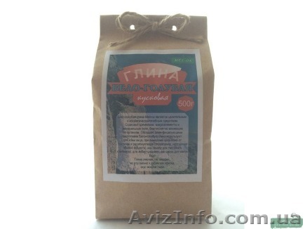 Глина Бело - голубая кусковая, пакет 500 г - <ro>Изображение</ro><ru>Изображение</ru> #1, <ru>Объявление</ru> #852396