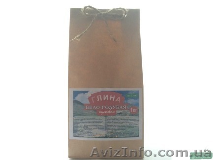 Глина Бело - голубая кусковая, пакет 1 кг - <ro>Изображение</ro><ru>Изображение</ru> #1, <ru>Объявление</ru> #852398