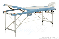 Стол массажный АЛЮМИНИЕВЫЙ 3 сегментный двухцветный - <ro>Изображение</ro><ru>Изображение</ru> #2, <ru>Объявление</ru> #867774