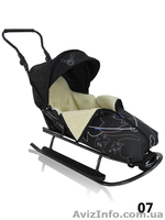 санки Prampol Rasper Польша с капюшоном и конвертом подножки - <ro>Изображение</ro><ru>Изображение</ru> #1, <ru>Объявление</ru> #1030451
