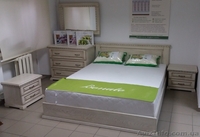 Продам нове дубове ліжко, комод, дзеркало і 2 тумби  (білий+золото) - <ro>Изображение</ro><ru>Изображение</ru> #2, <ru>Объявление</ru> #1415268