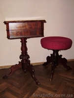 Продам тумбочку для швейных принадлежностей  cо стулом  антикварную - <ro>Изображение</ro><ru>Изображение</ru> #1, <ru>Объявление</ru> #1448851