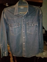 Джинсовая рубашка - <ro>Изображение</ro><ru>Изображение</ru> #1, <ru>Объявление</ru> #1711838