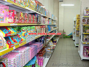 Стелажі магазинні