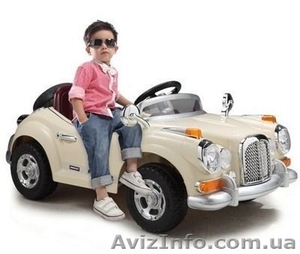 Хит продаж ! Детский электромобиль Mercedes Benz 128 Retro. Бежевый - <ro>Изображение</ro><ru>Изображение</ru> #2, <ru>Объявление</ru> #1004742