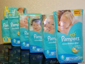 Продам оптом подгузники Памперсы "Pampers Active Baby Giant Pack" - <ro>Изображение</ro><ru>Изображение</ru> #1, <ru>Объявление</ru> #1382578