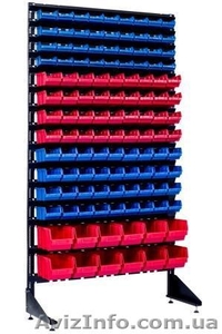 Торгово складской с ящиками стенд под запчасти