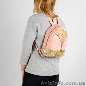 Городской стильный ,кожаный рюкзак - для модных женских образов  - <ro>Изображение</ro><ru>Изображение</ru> #1, <ru>Объявление</ru> #1563318