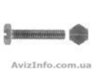 Болт DIN 933 SZ с прямым шлицем.