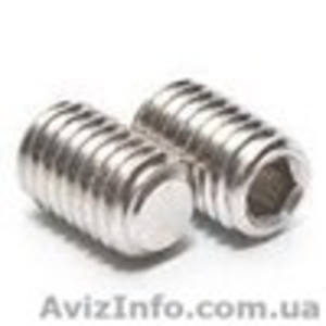 Штифт DIN 913 установочный с внутренним шестигранником и плоским концом