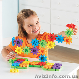 Уникальный конструктор с шестеренками Gears 60 элементов Learning