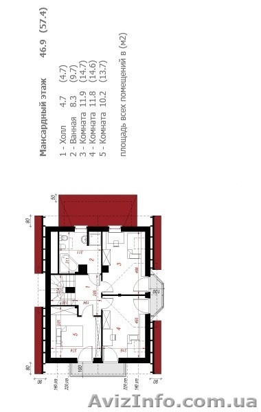 Дом с эркером, 126 кв.м, 60 тыс. у.е - <ro>Изображение</ro><ru>Изображение</ru> #3, <ru>Объявление</ru> #81747