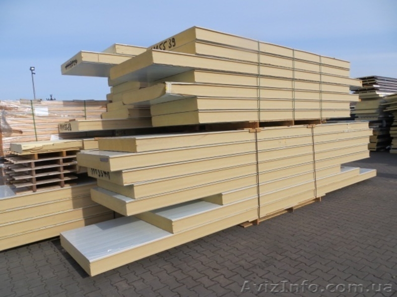 ППУ сендвич панели  80-200мм 2сорт Германия - <ro>Изображение</ro><ru>Изображение</ru> #1, <ru>Объявление</ru> #986611