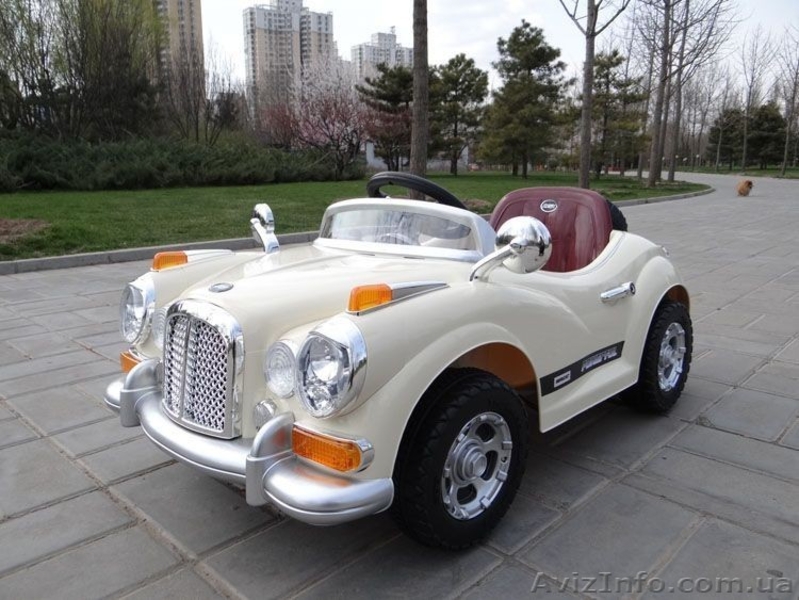 Хит продаж ! Детский электромобиль Mercedes Benz 128 Retro. Бежевый - <ro>Изображение</ro><ru>Изображение</ru> #4, <ru>Объявление</ru> #1004742