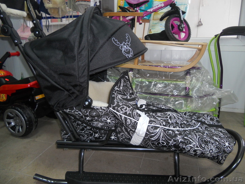 санки Prampol Rasper Польша с капюшоном и конвертом подножки - <ro>Изображение</ro><ru>Изображение</ru> #5, <ru>Объявление</ru> #1030451