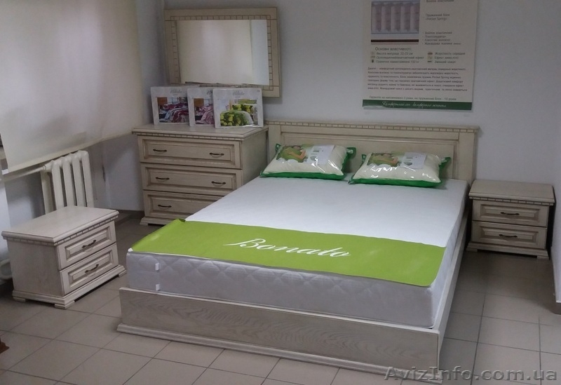 Продам нове дубове ліжко, комод, дзеркало і 2 тумби  (білий+золото) - <ro>Изображение</ro><ru>Изображение</ru> #2, <ru>Объявление</ru> #1415268