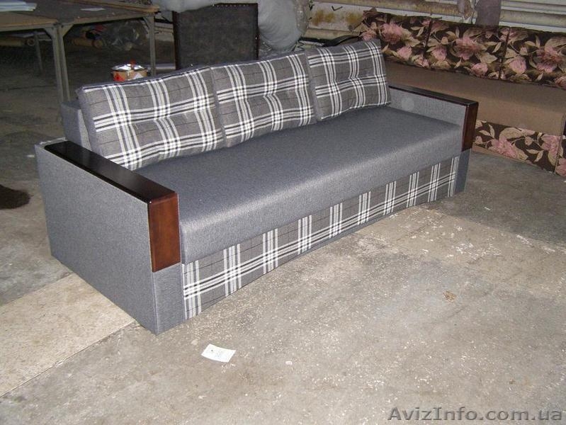 Сучасний диван єврокнижка з дерев"яними накладками. - <ro>Изображение</ro><ru>Изображение</ru> #3, <ru>Объявление</ru> #1457350