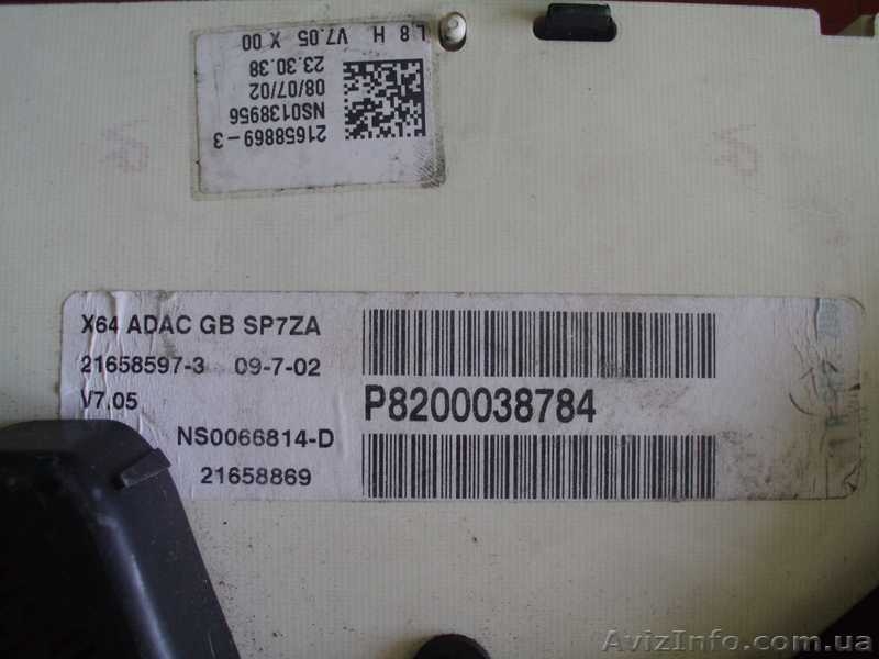 приборна панель щиток приладів Renault Megan Scenic  - <ro>Изображение</ro><ru>Изображение</ru> #1, <ru>Объявление</ru> #1489296