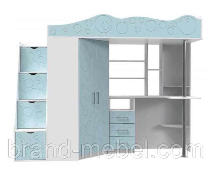 Ліжко горище ДМ 37 МДФ серії Binky - <ro>Изображение</ro><ru>Изображение</ru> #2, <ru>Объявление</ru> #1451135