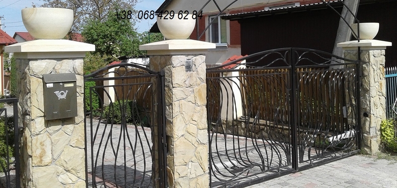 Стовпчики та накривки з натурального каменю на паркан, ворота. - <ro>Изображение</ro><ru>Изображение</ru> #5, <ru>Объявление</ru> #1722465