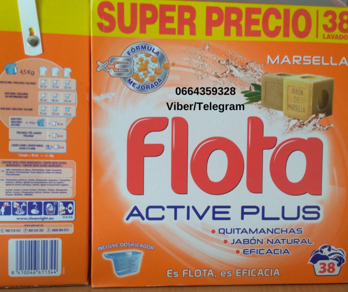 Порошок для прання FLOTA Актив Плюс Парфум, 38 праннів  - <ro>Изображение</ro><ru>Изображение</ru> #1, <ru>Объявление</ru> #1738150
